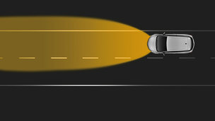 Opel Astra GTC - Функция автоматического переключения дальнего света для галогенных фар (HBA)
